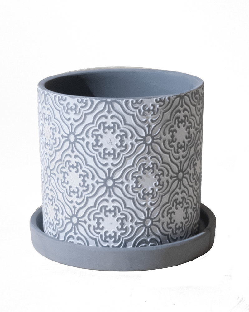 Balter Ceramic Pot And Saucer Set - Chive UK