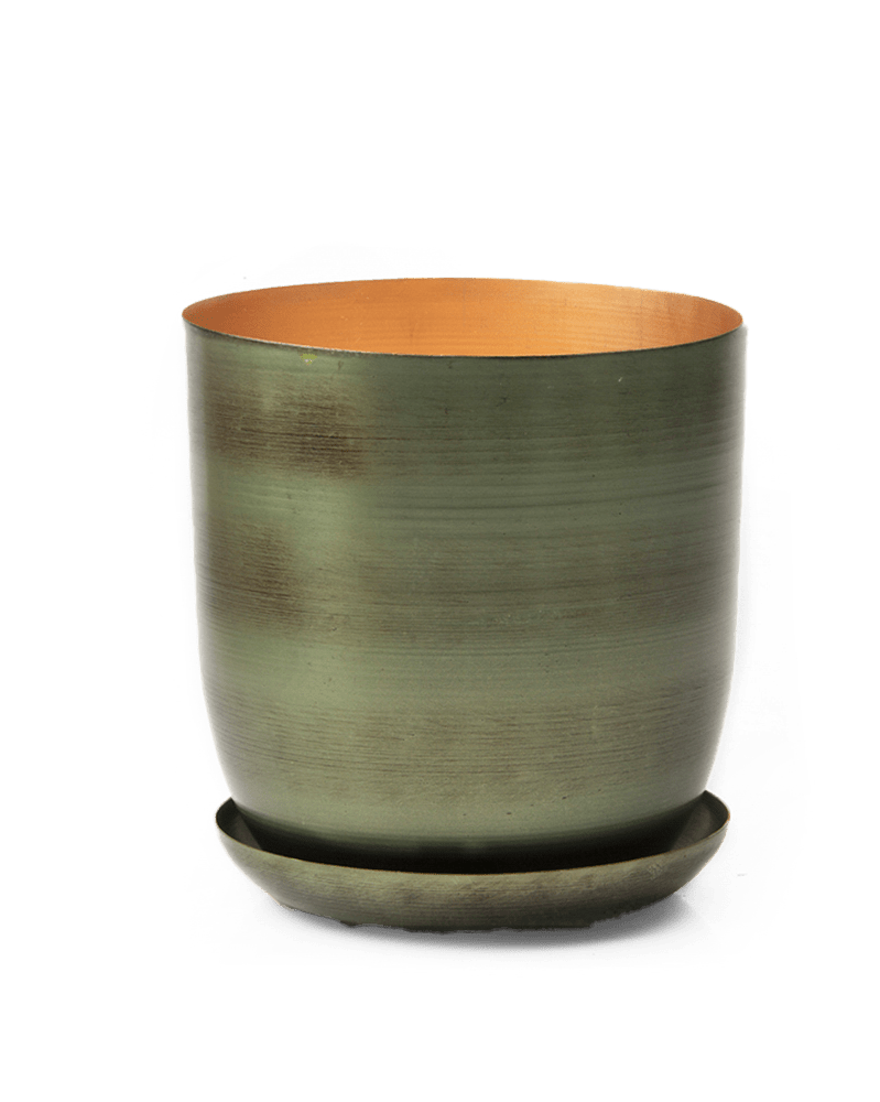 Joe Metal Pot With Drainage Hole - Chive UK