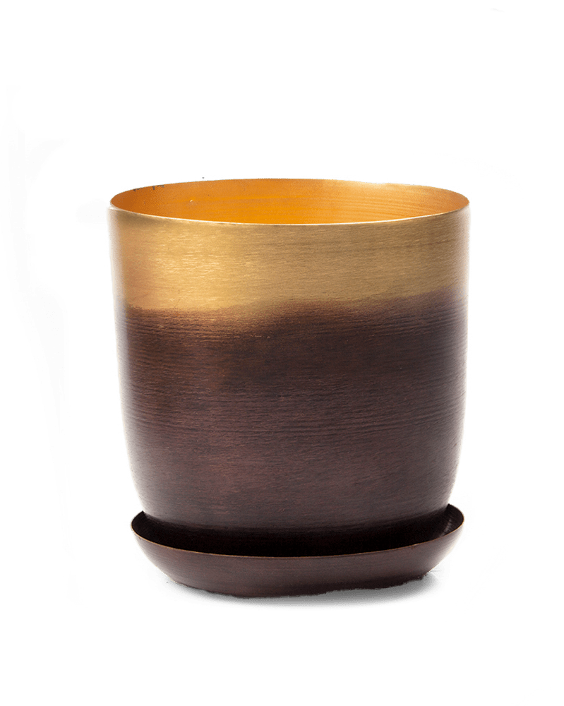 Joe Metal Pot With Drainage Hole - Chive UK