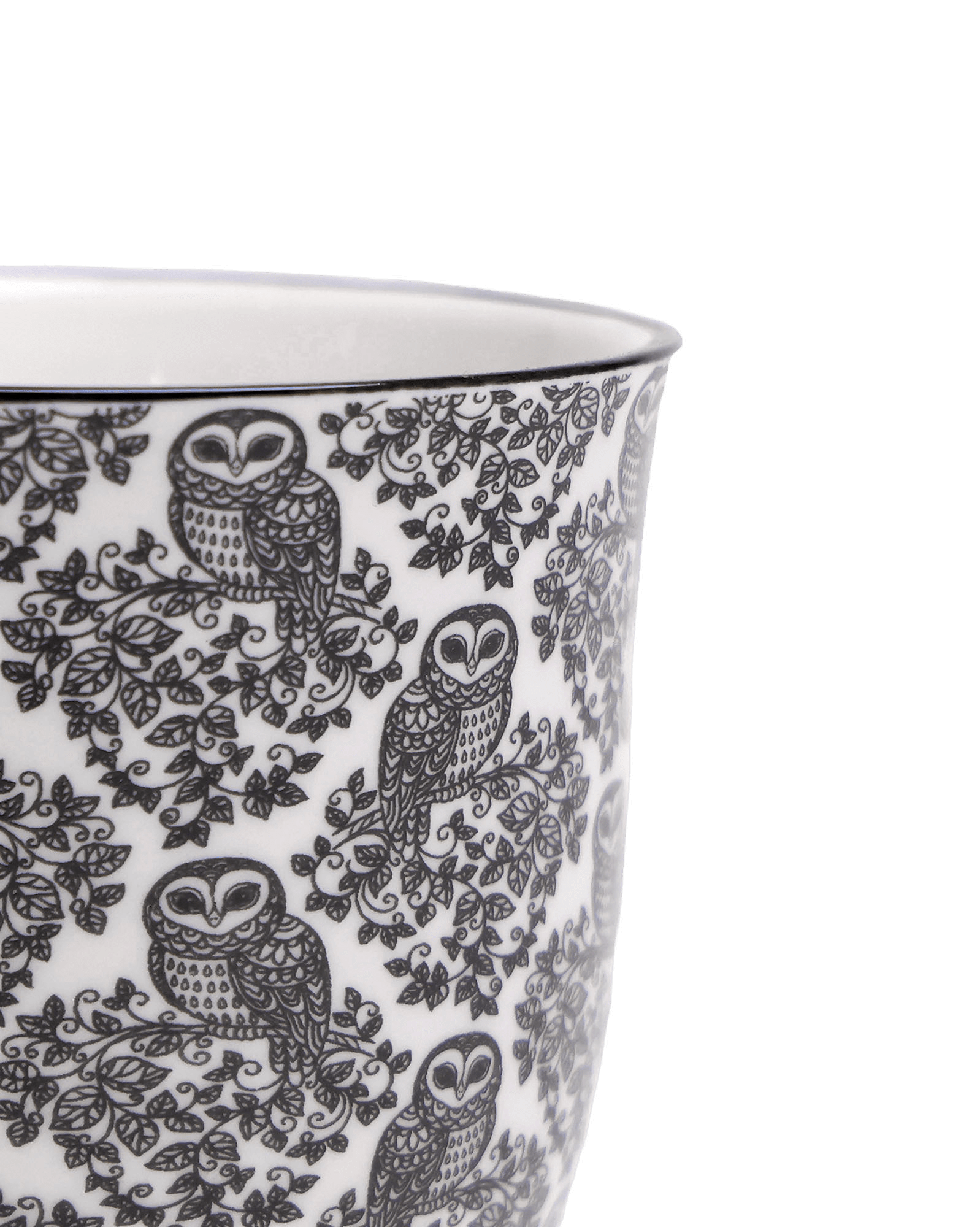 Liberte Porcelain Pot And Saucer Set With Drainage - Chive UK