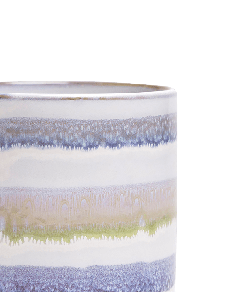 Minute Ceramic Pot And Saucer Set With Drainage - Chive UK