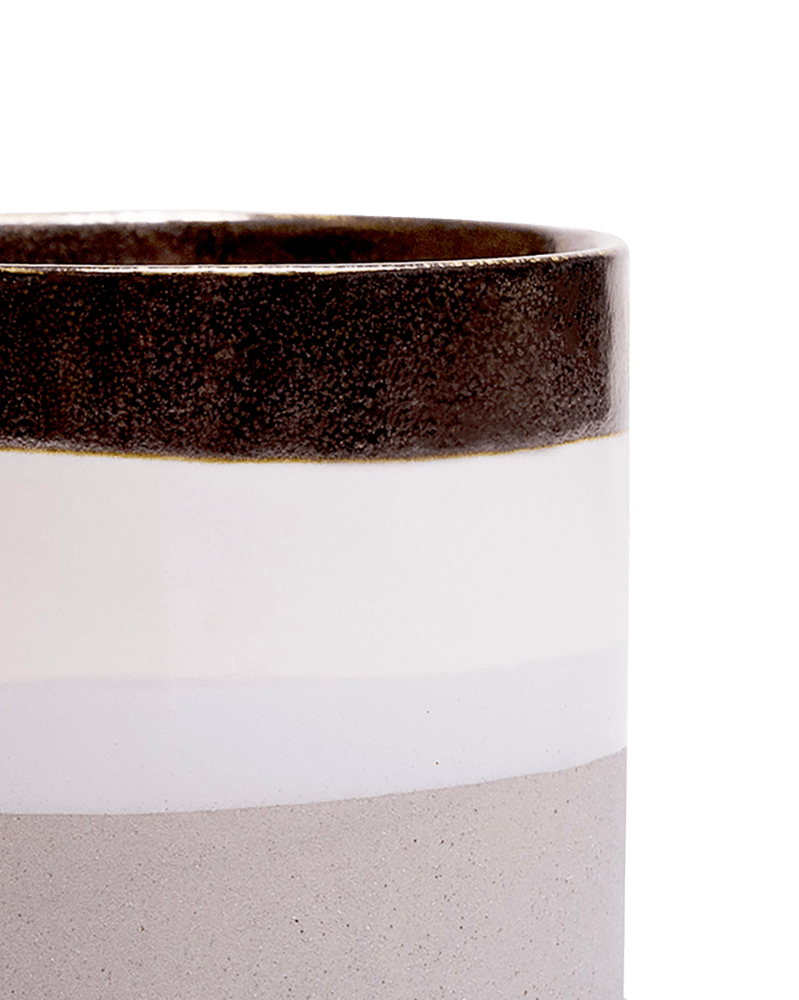 Minute Ceramic Pot And Saucer Set With Drainage - Chive UK