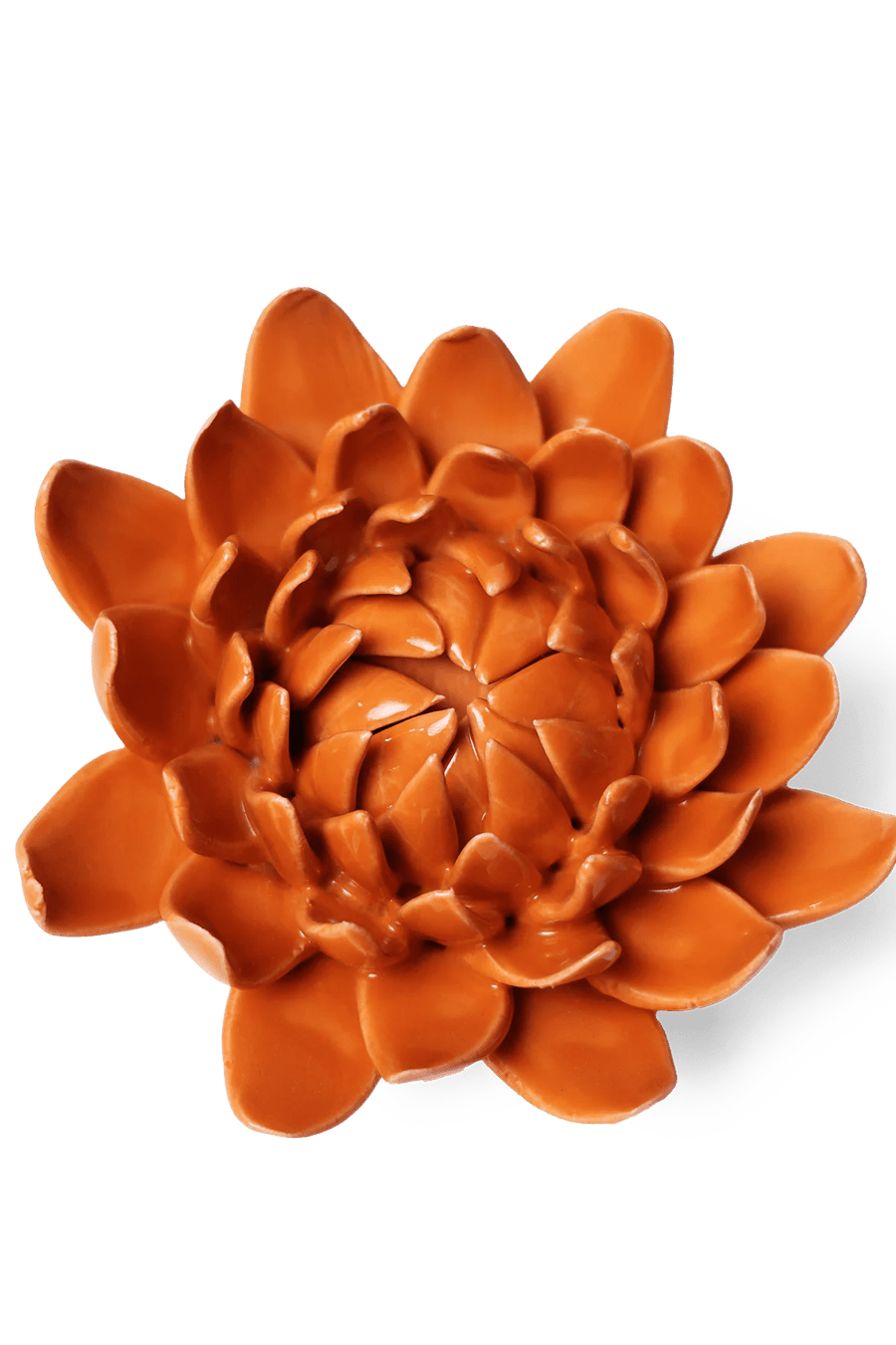 Ceramic Flower Dahlia Orange 11 - Chive UK