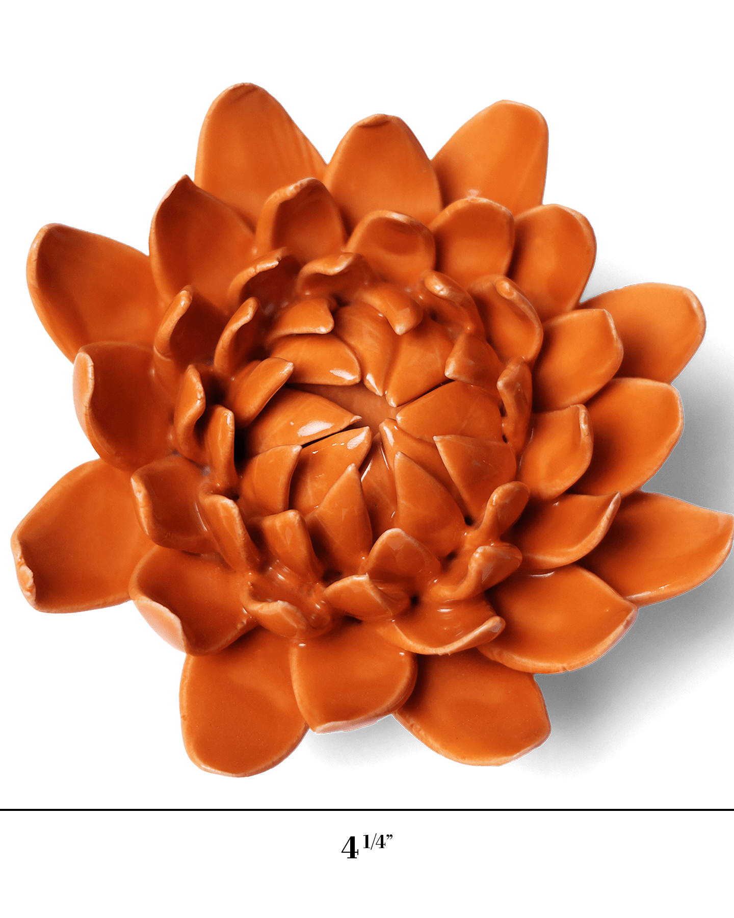Ceramic Flower Dahlia Orange 11 - Chive UK