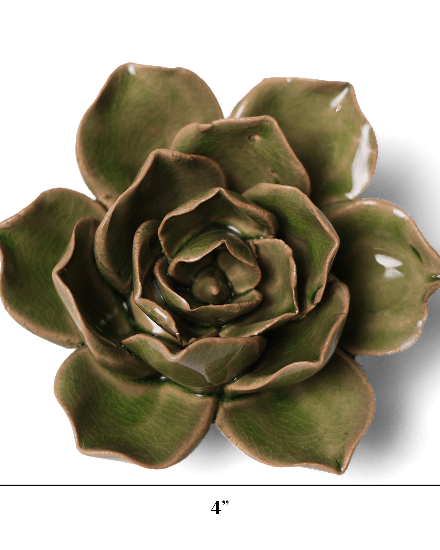 Ceramic Flower - Flower Green 11 - Chive UK
