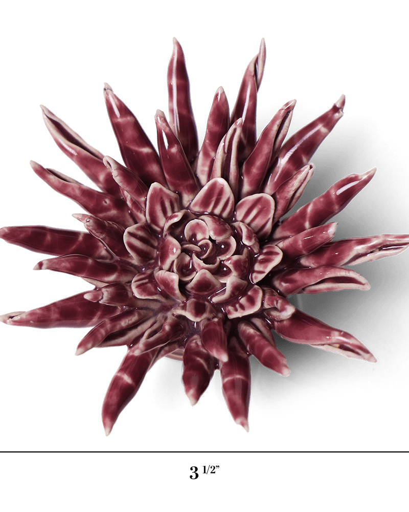 Ceramic Flower - Flower Purple 11 - Chive UK