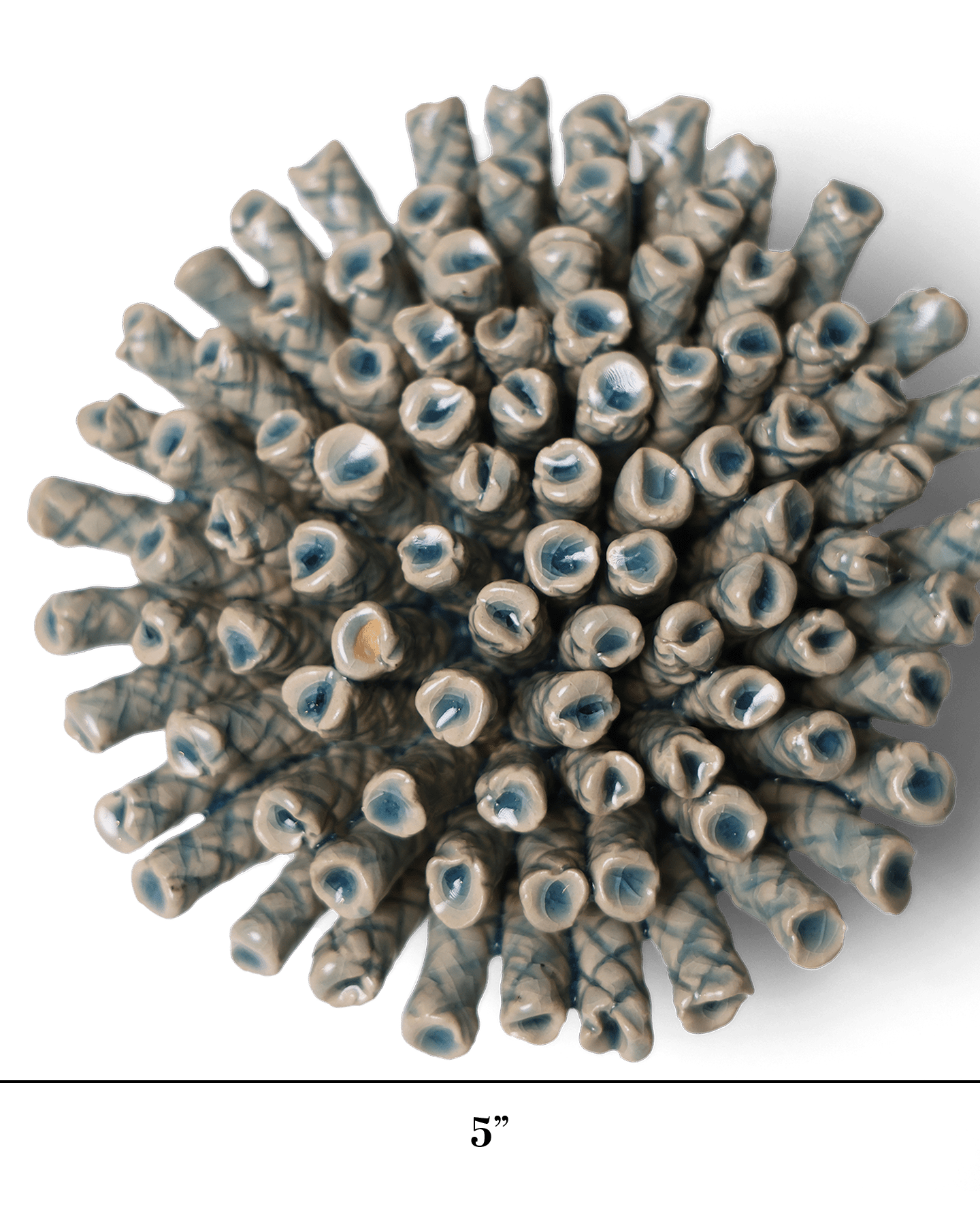 Ceramic Flower Large Blue 12 - Chive UK