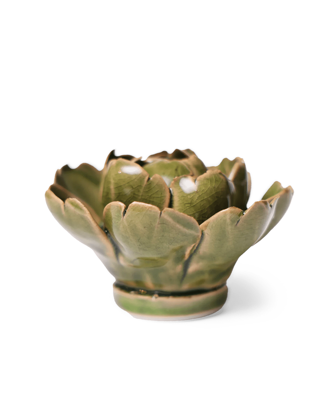 Ceramic Flower Peony Green 7 - Chive UK
