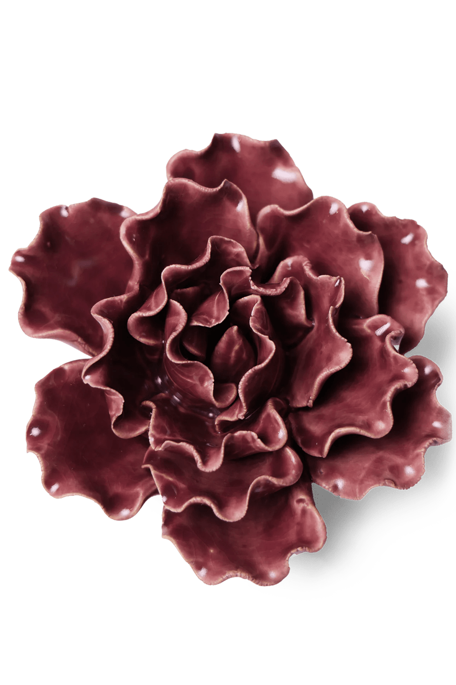 Ceramic Flower Lettuce Purple Medium - Chive UK