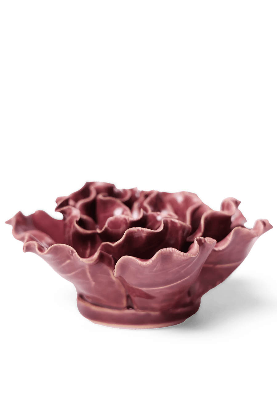 Ceramic Flower Lettuce Purple Medium - Chive UK