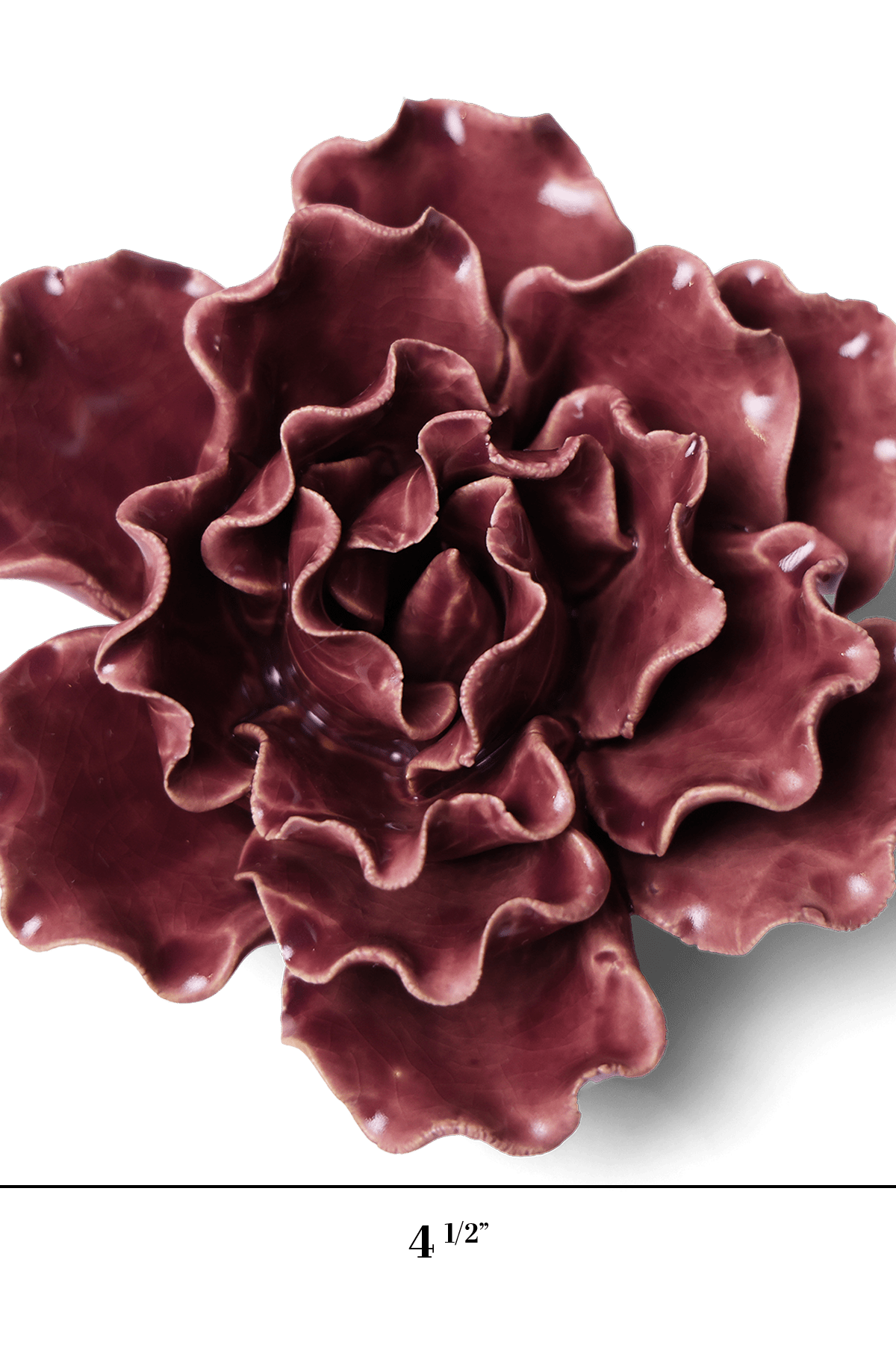 Ceramic Flower Lettuce Purple Medium - Chive UK