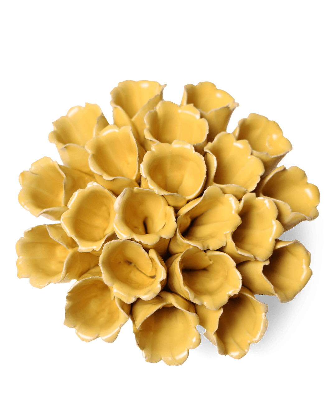 Ceramic Flower Polyp Yellow Medium - Chive UK