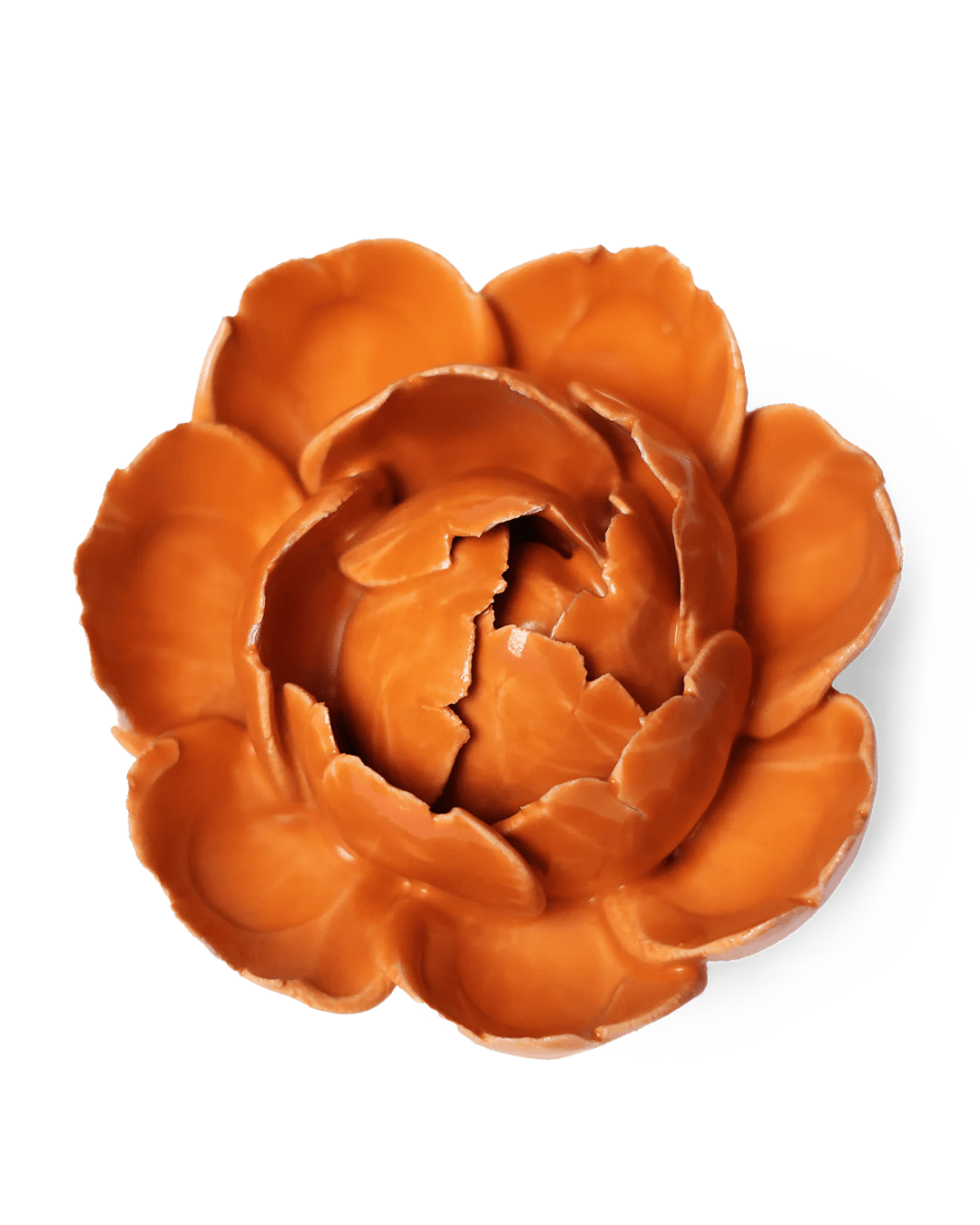 Ceramic Flower Peony Orange 7 - Chive UK