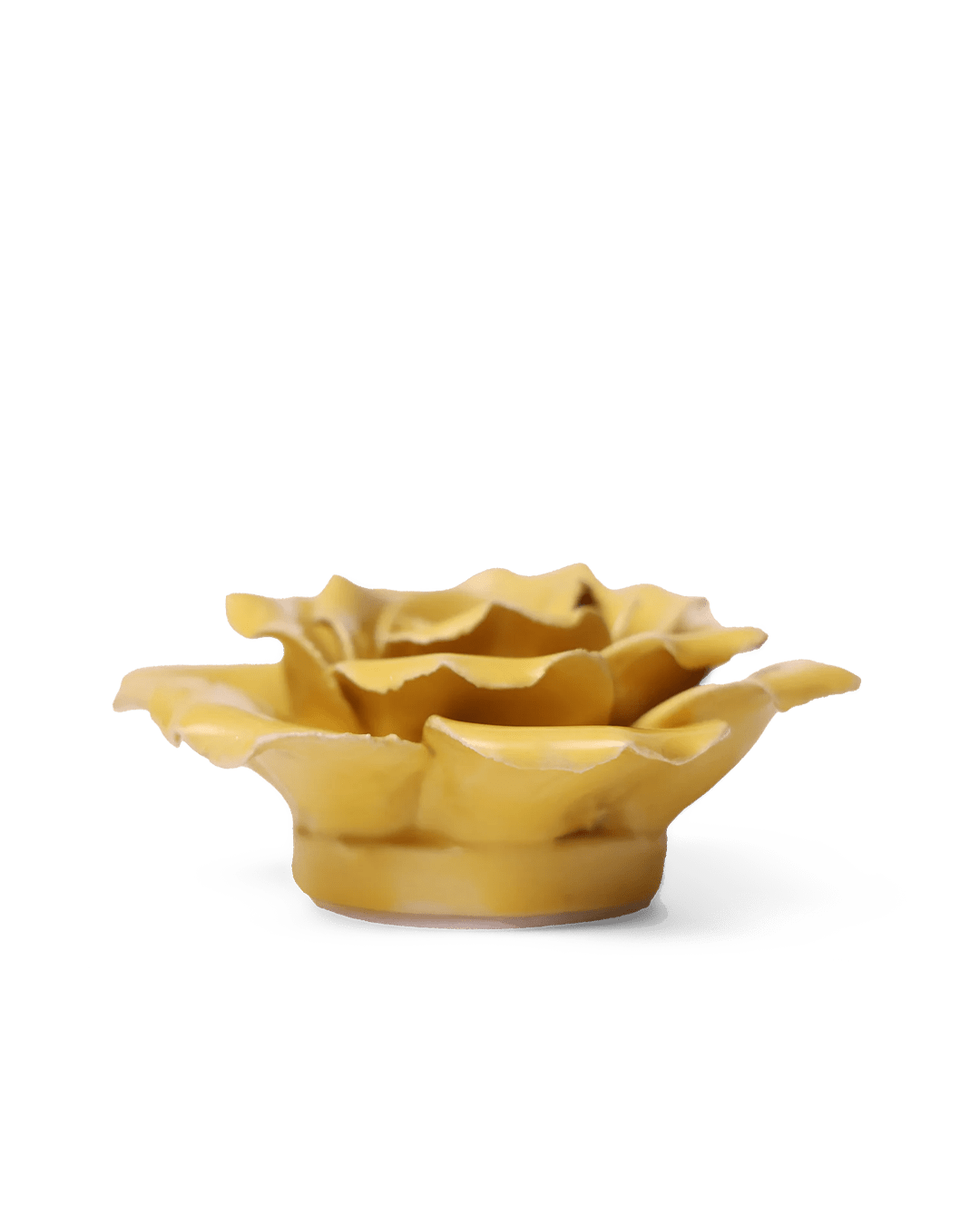Ceramic Flower Rose Yellow 9 - Chive UK