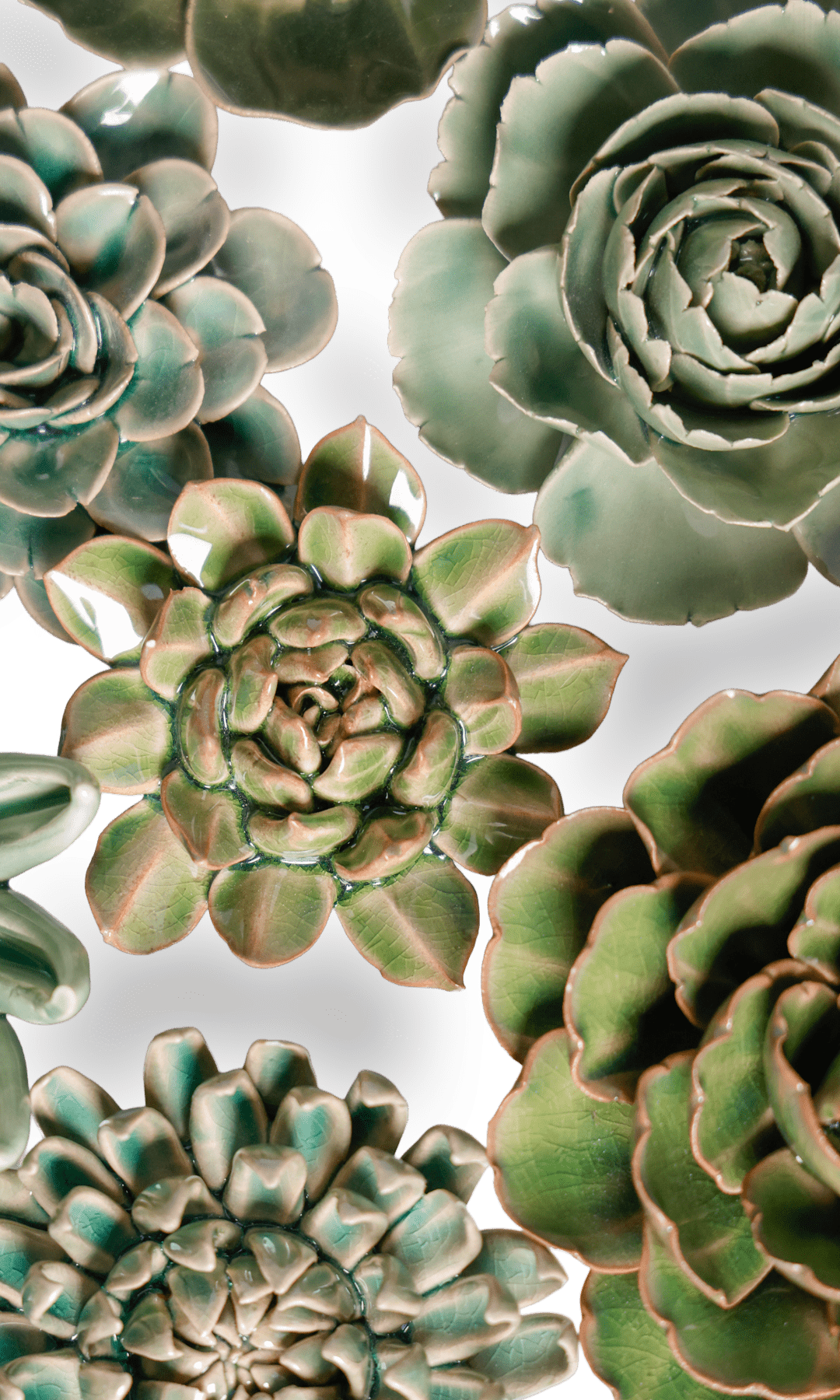 Leeds - Ceramic Flower Curated Set - Chive UK