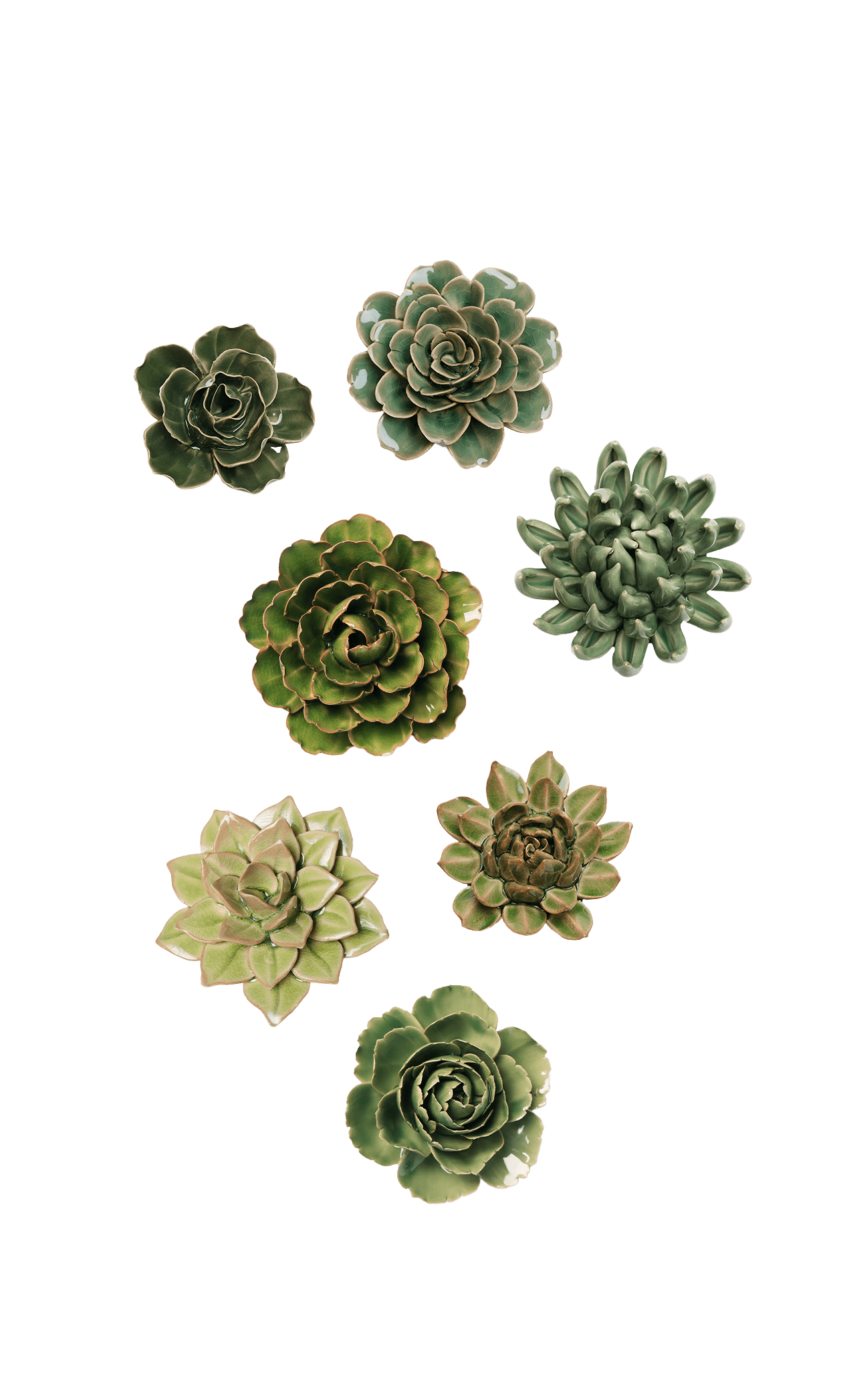 Leeds - Ceramic Flower Curated Set - Chive UK