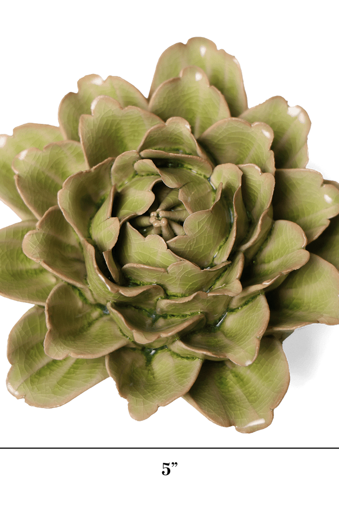 English Garden Ceramic Flower Green Tree Peony - Chive UK