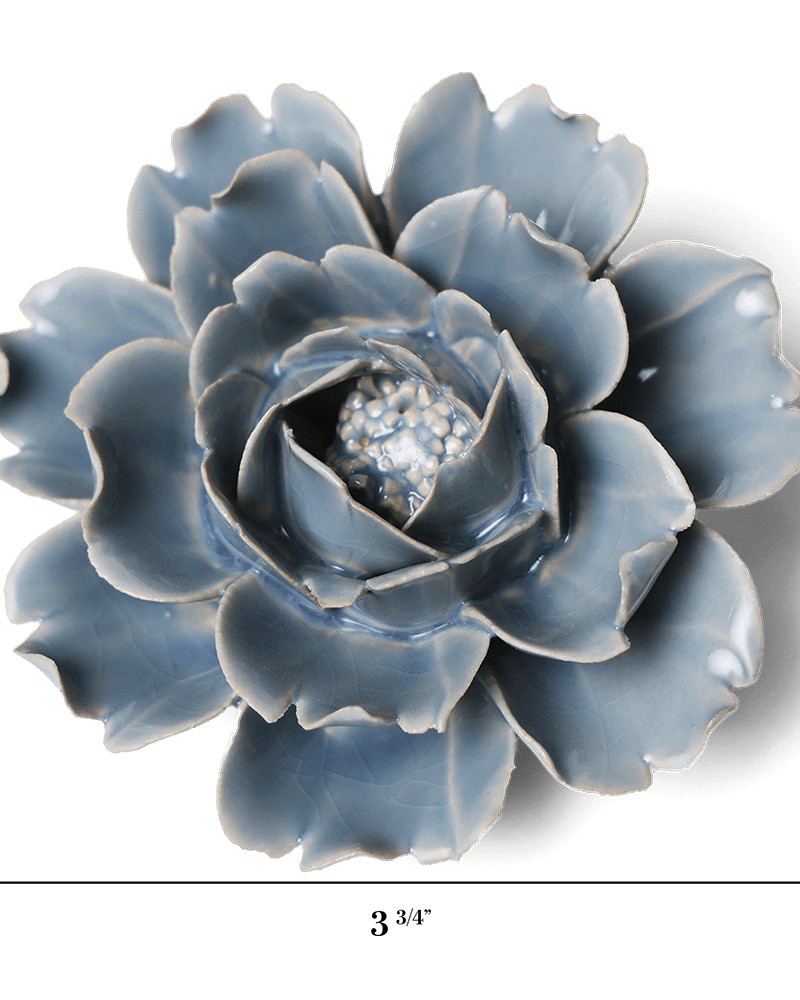 English Garden Ceramic Flower Blue Rose - Chive UK