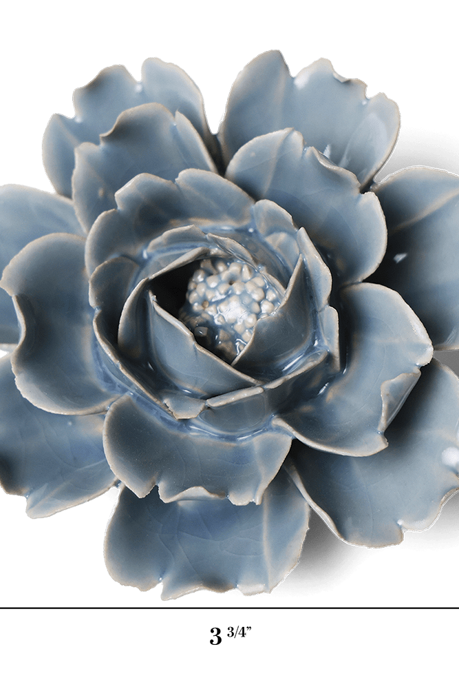 English Garden Ceramic Flower Blue Rose - Chive UK