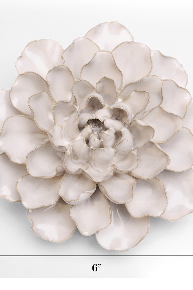 English Garden Ceramic Flower White Water Lily - Chive UK
