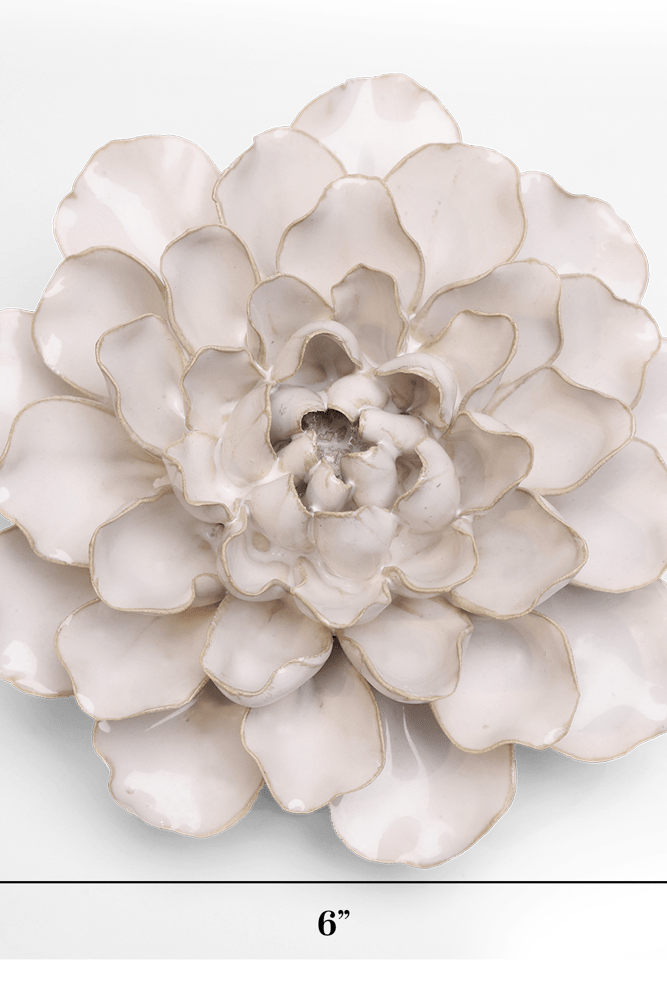 English Garden Ceramic Flower White Water Lily - Chive UK