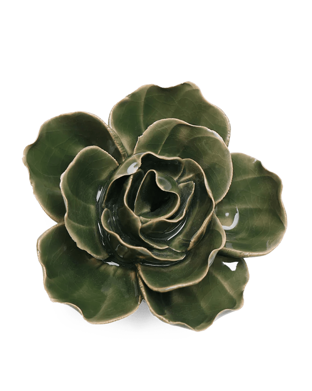 English Garden Ceramic Flower Green Ranunculus - Chive UK