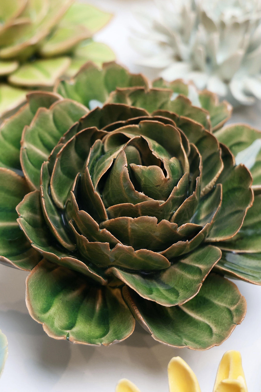 Avocado Green Rozella Peony - Chive UK