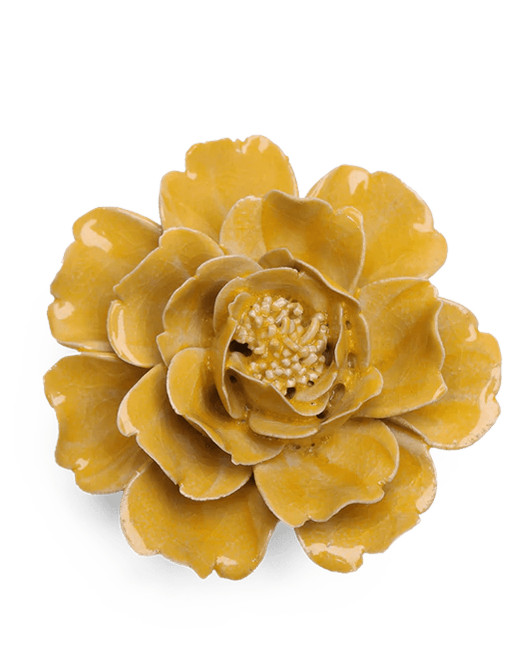 English Garden Ceramic Flower Yellow Rose - Chive UK