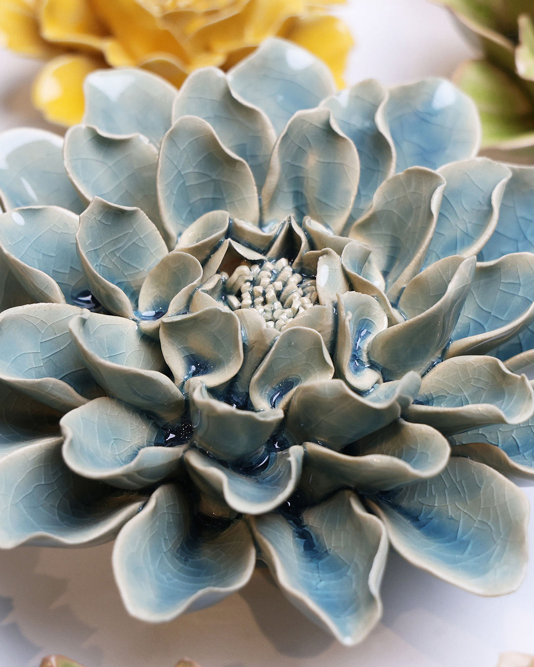 Powder Blue Aphrodite Dahlia - Chive UK