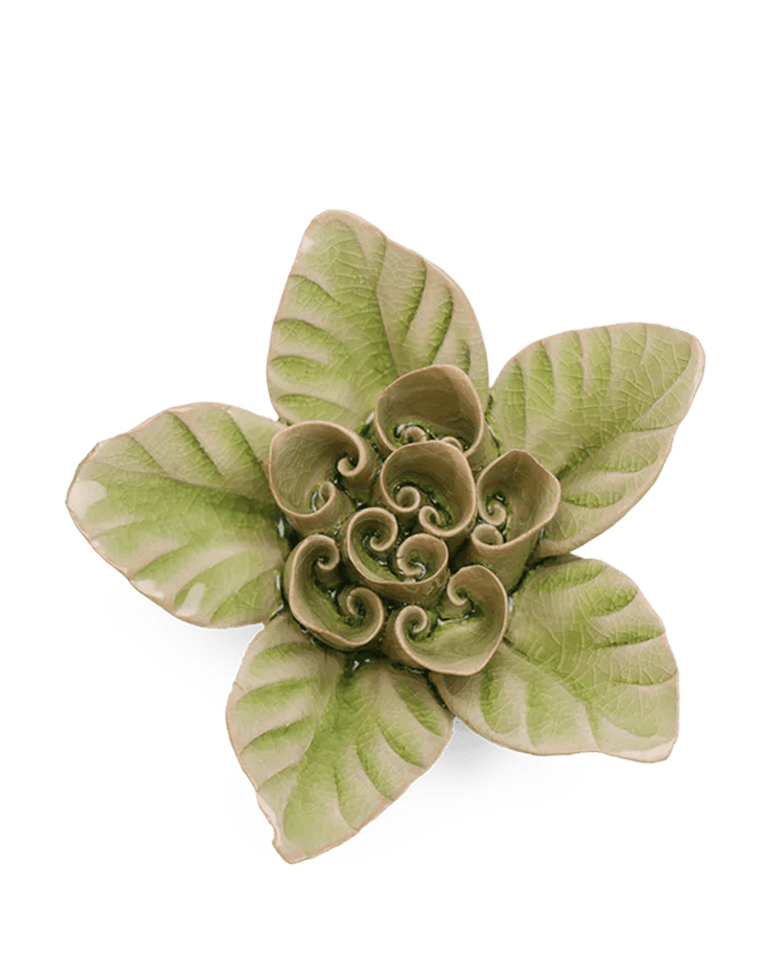 English Garden Ceramic Flower Green Lotus - Chive UK