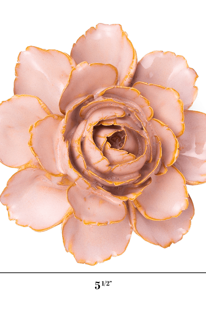 France Ceramic Flower Pink Zinnia - Chive UK