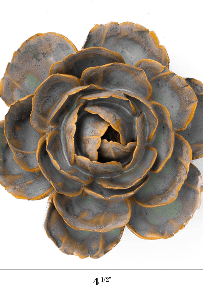 France Ceramic Flower Blue Green Cabbage Flower - Chive UK