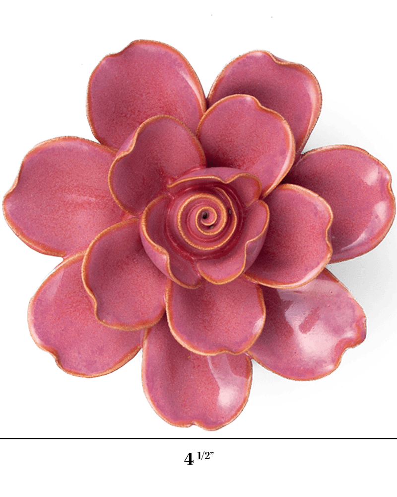 France Ceramic Flower Pink Gardenia - Chive UK