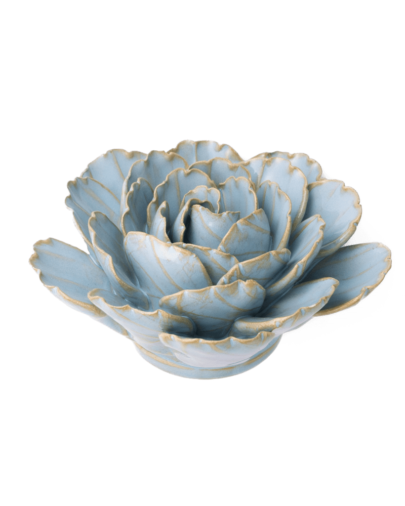 France Ceramic Flower Teal Peony - Chive UK