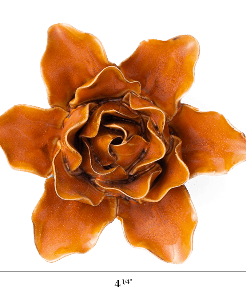 France Ceramic Flower Rust Lily - Chive UK