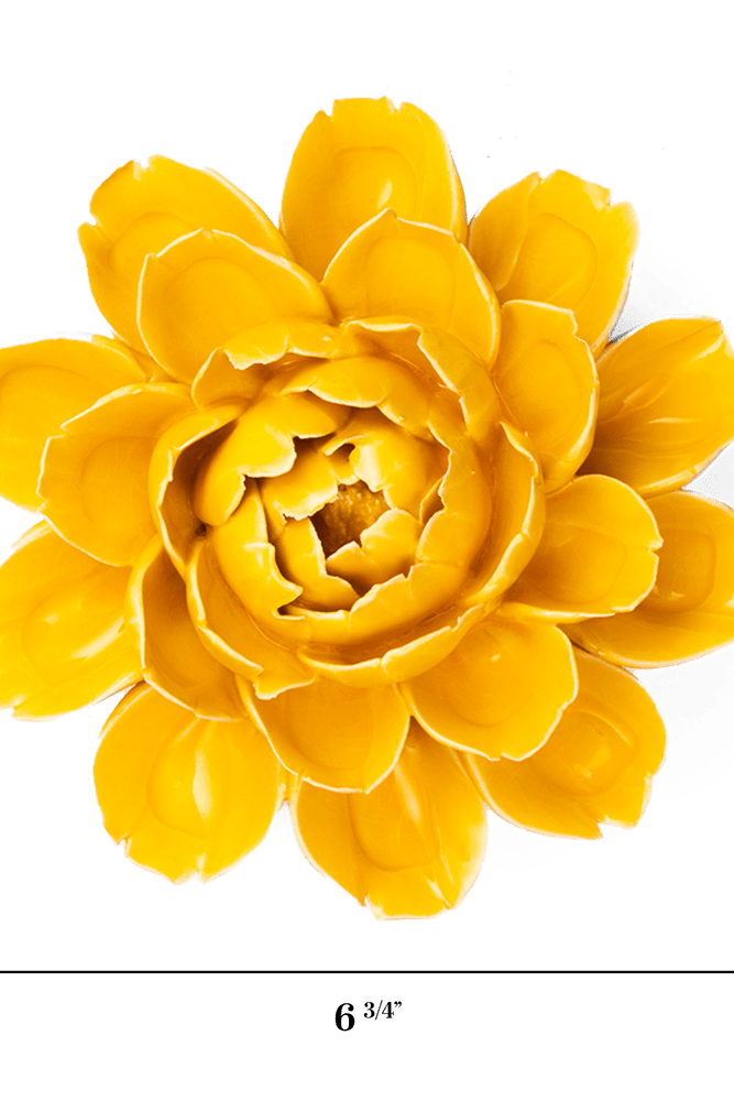 France Ceramic Flower Yellow Cabbage Flower - Chive UK