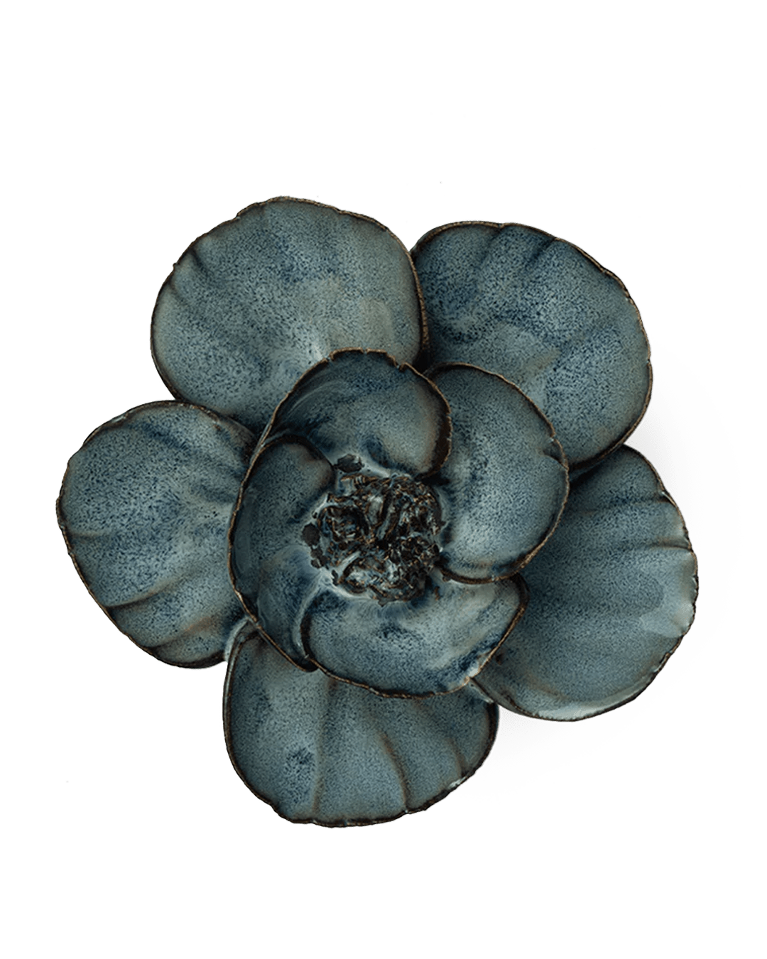 France Ceramic Flower Blue Grey Lotus - Chive UK