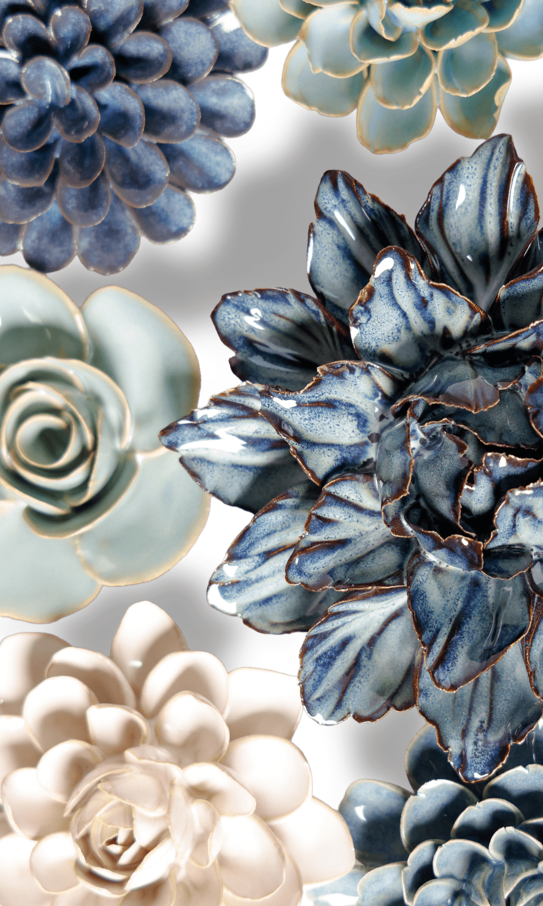 Cherry Grove - Ceramic Flower Curated Set - Chive UK