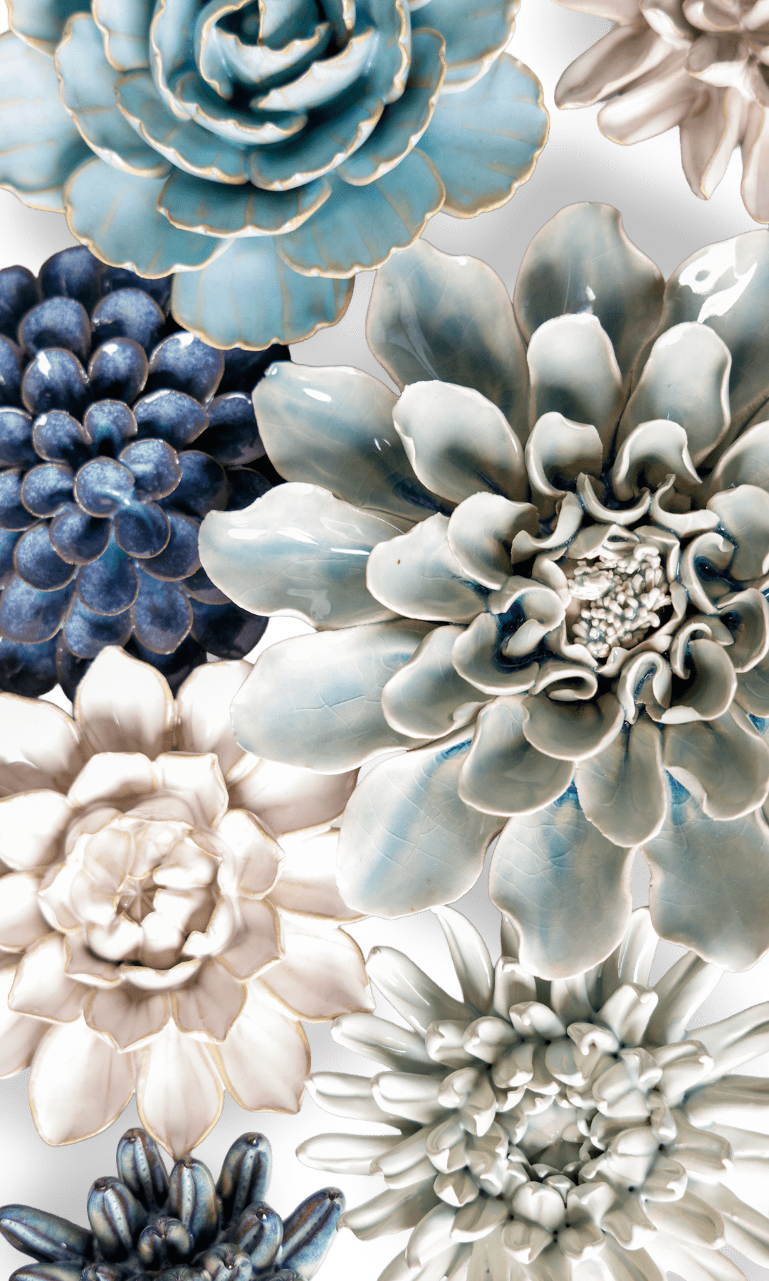 Greenport - Ceramic Flower Curated Set - Chive UK