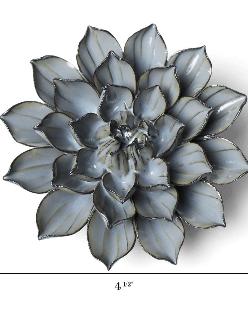 Japan Ceramic Flower Aqua Black Daisy - Chive UK