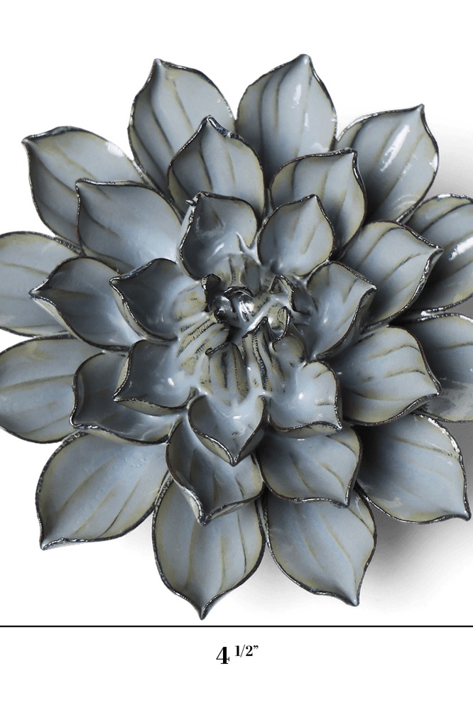 Japan Ceramic Flower Aqua Black Daisy - Chive UK