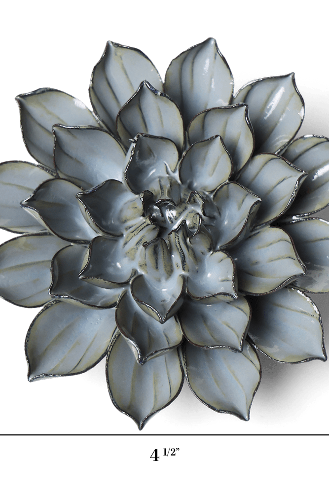 Japan Ceramic Flower Aqua Black Daisy - Chive UK