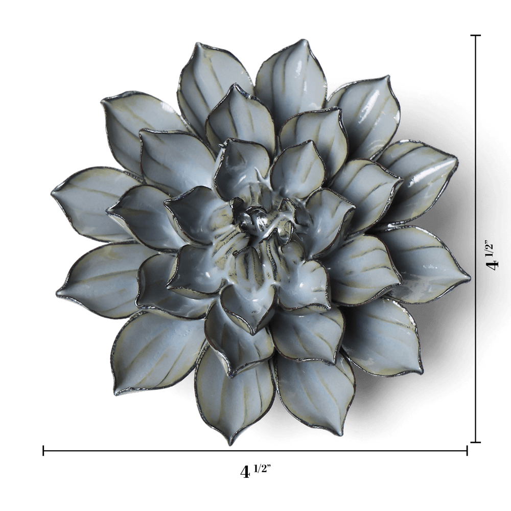 Japan Ceramic Flower Aqua Black Daisy - Chive UK