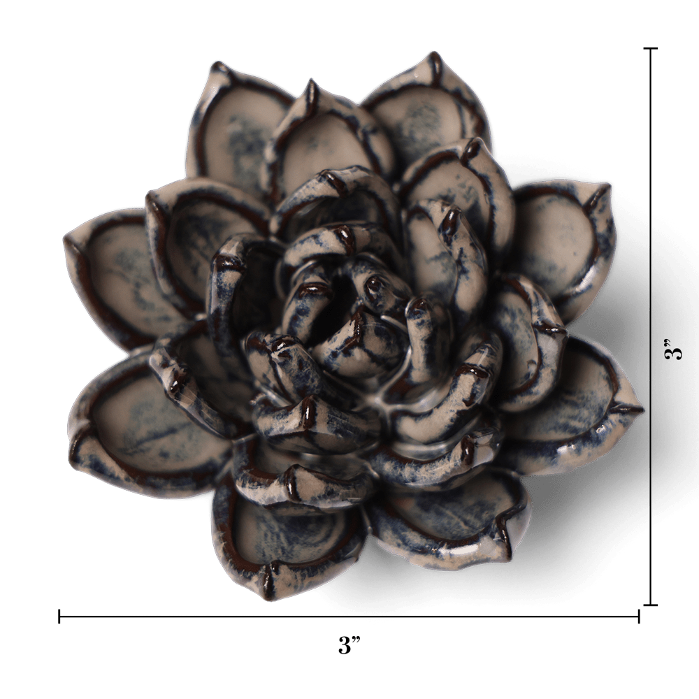 Japan Ceramic Flower Cream Succulent - Chive UK