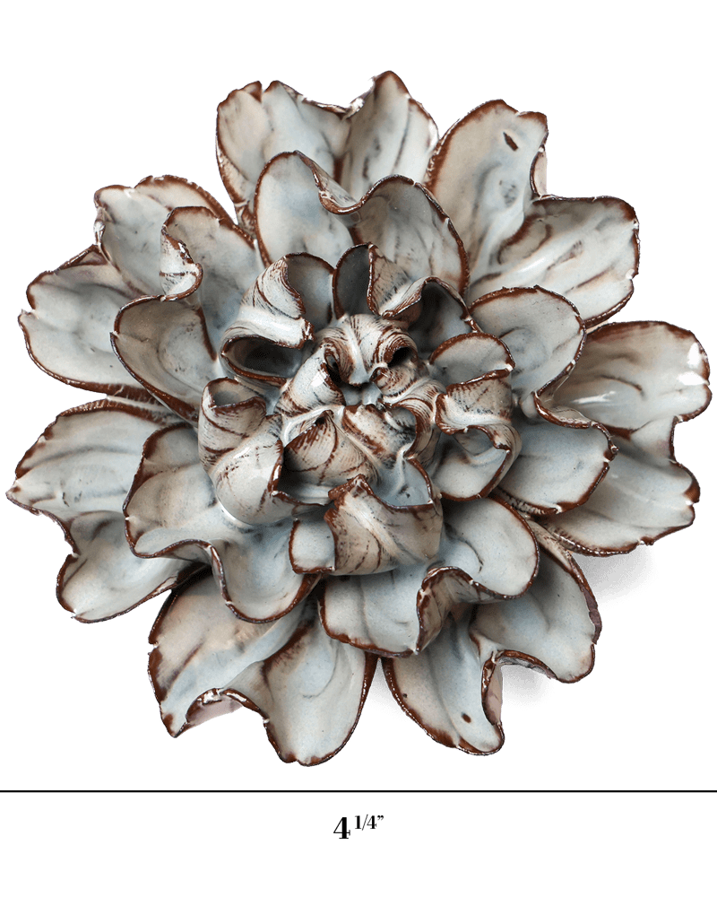 Japan Ceramic Flower Chocolate Mint Hibiscus - Chive UK