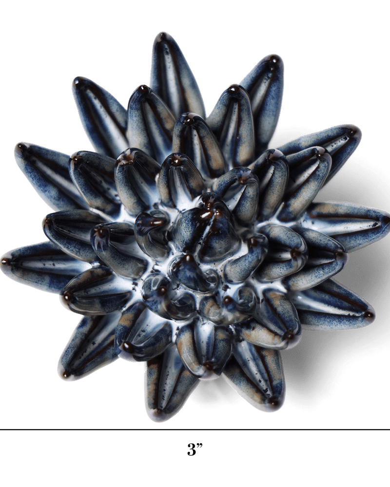 Japan Ceramic Flower Black Cactus Flower - Chive UK