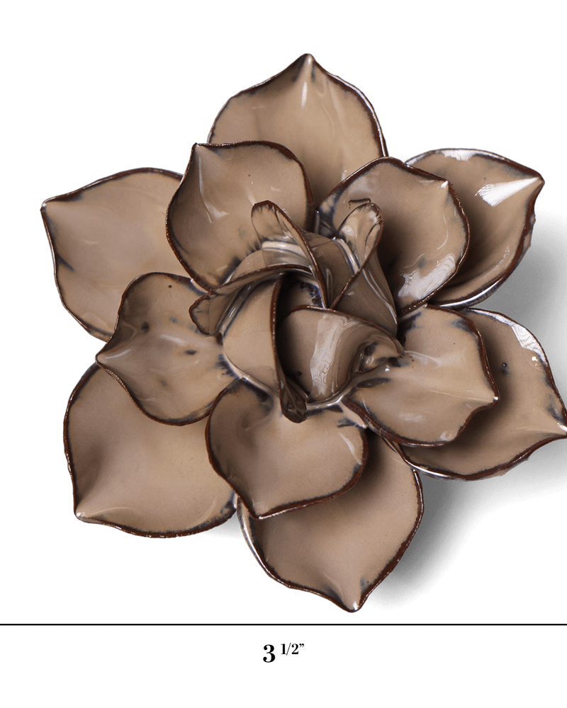 Japan Ceramic Flower Brown Cactus Flower - Chive UK