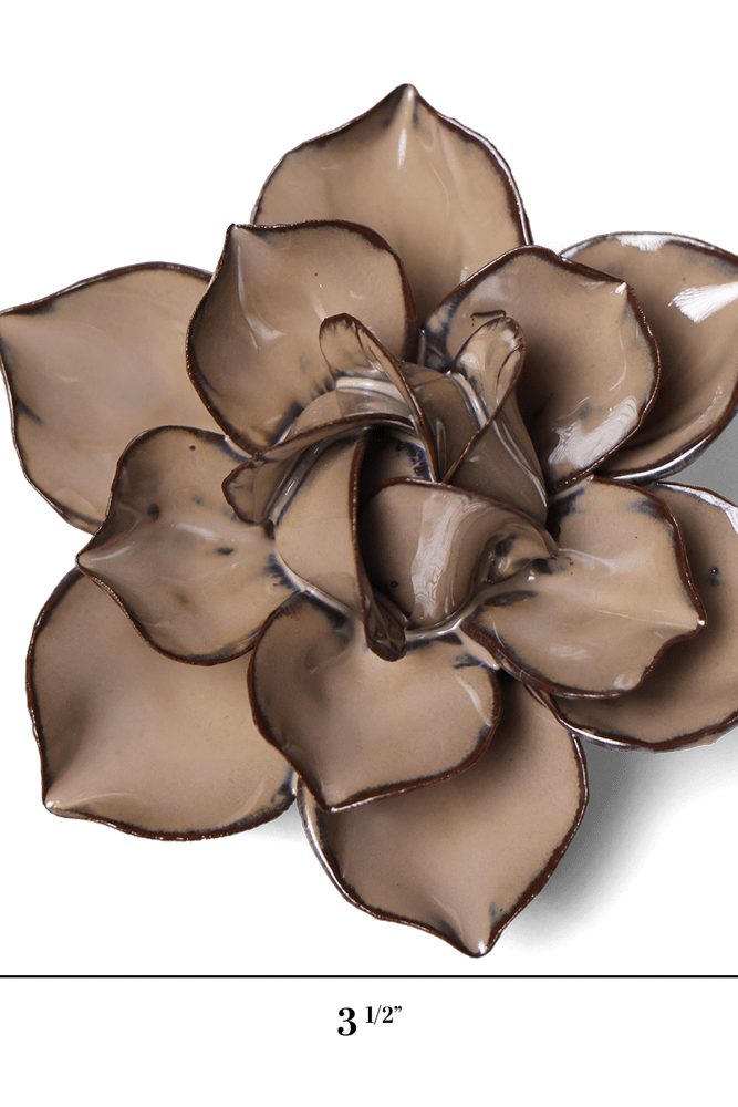 Japan Ceramic Flower Brown Cactus Flower - Chive UK