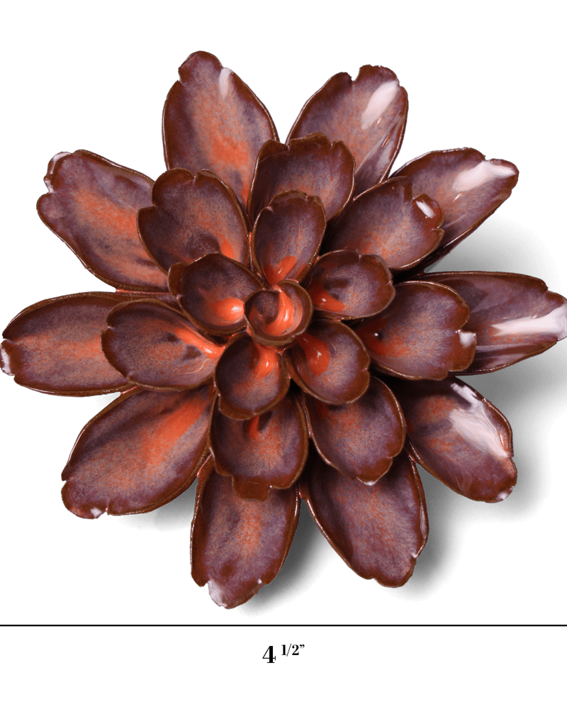 Japan Ceramic Flower Rust Daisy - Chive UK