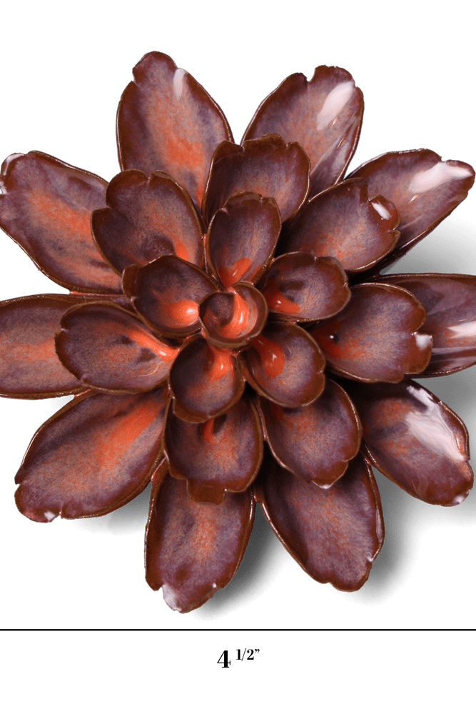 Japan Ceramic Flower Rust Daisy - Chive UK